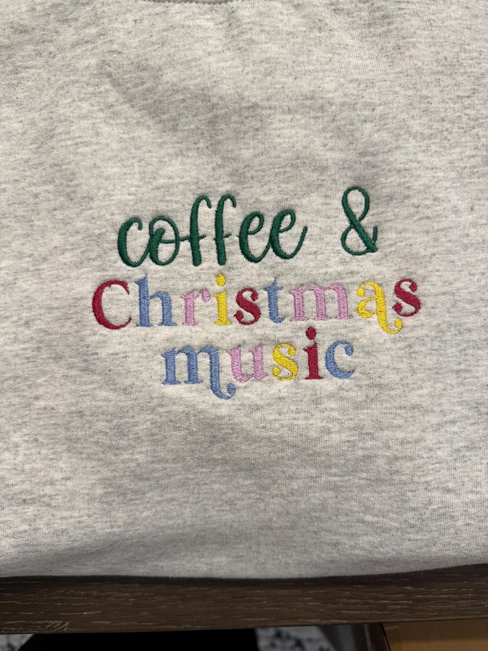 Coffee & Christmas Music Crewneck — detail 2