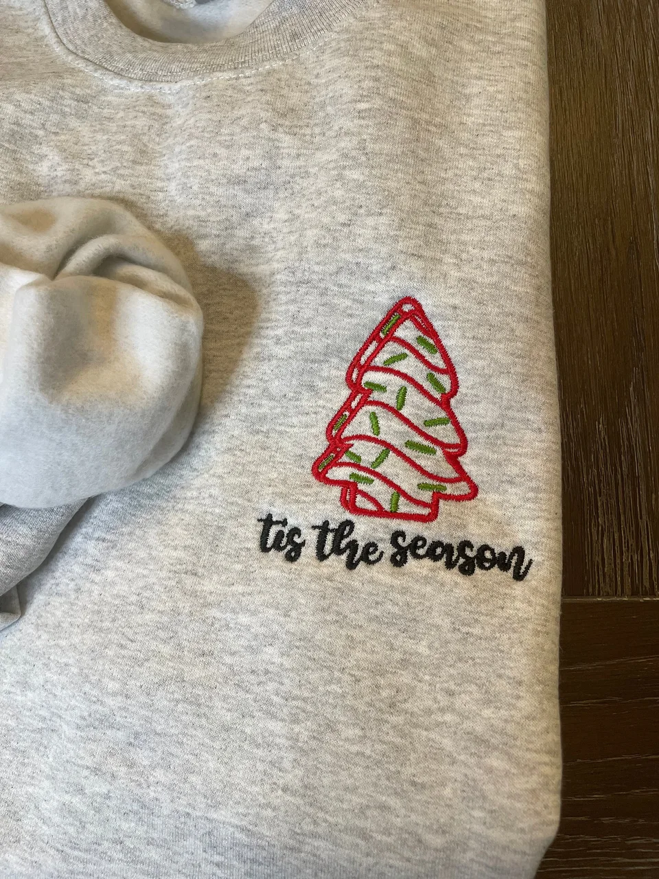Christmas Tree Cake Crewneck — detail 2