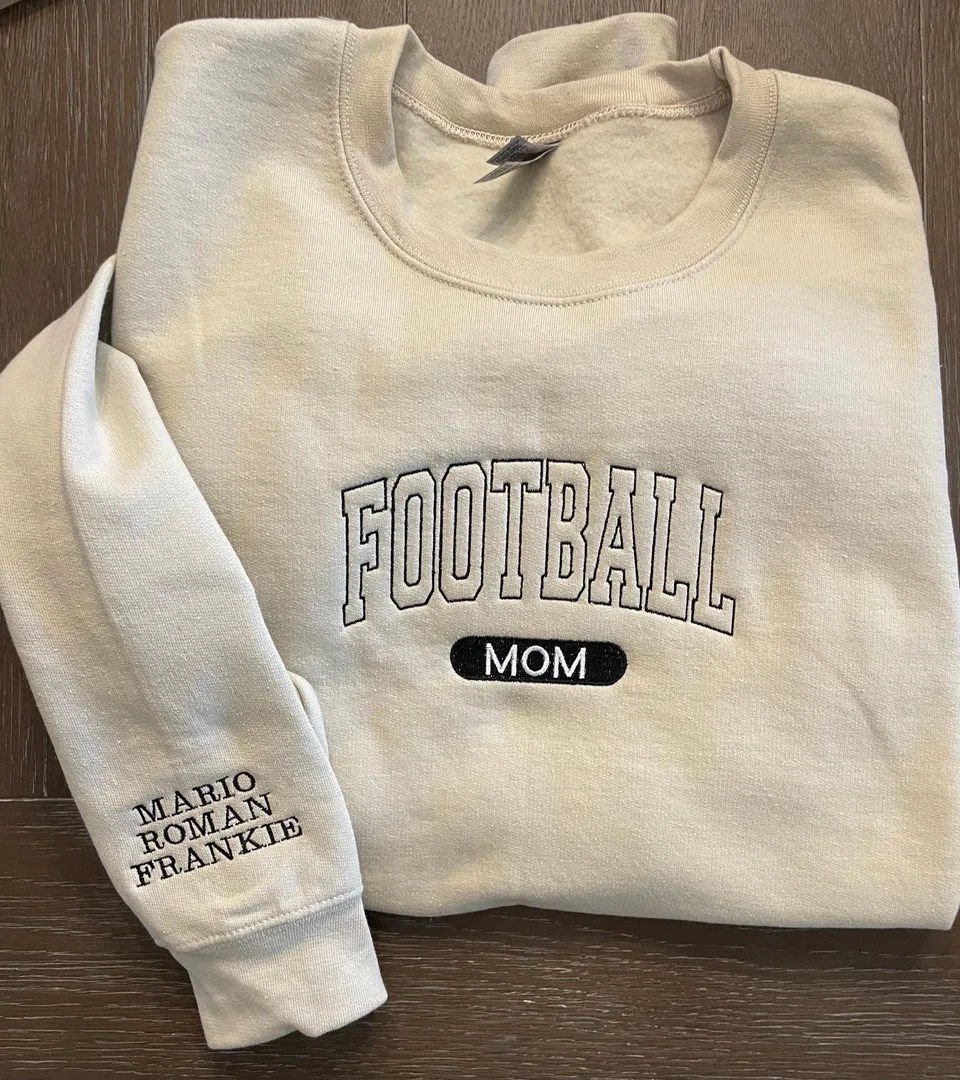 Football Mom Varsity Sweatshirt: Custom Team Spirit