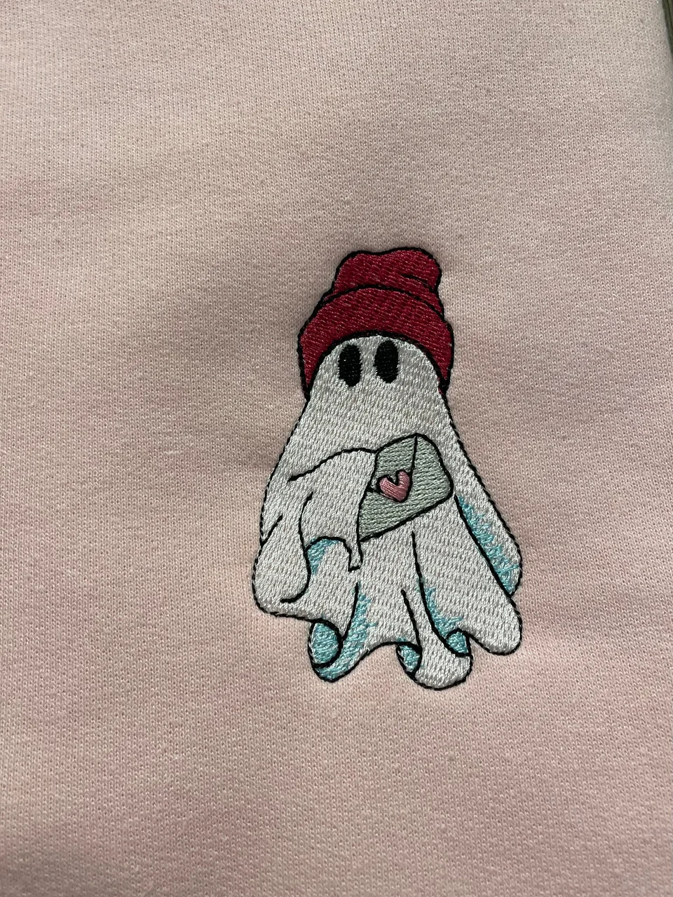 Valentine’s Ghostie Crewneck — detail 2