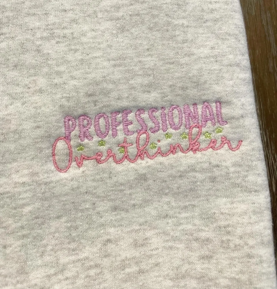 Professional Overthinker Sweatshirt - Mental Health Matters — detail 2