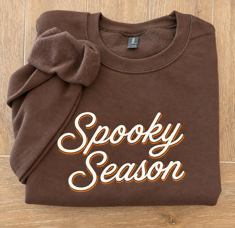 Embroidered Spooky Season Crewneck